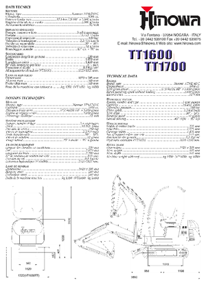 Miniescavatori Hinowa TT 1600