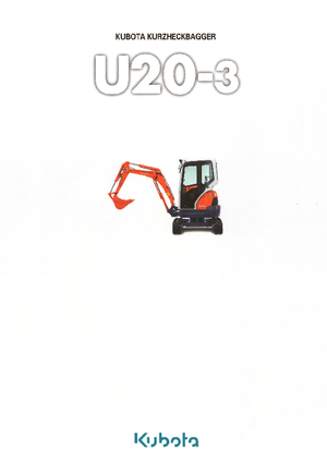 Miniescavatori Kubota U20-3α GL