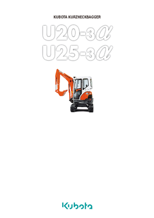 Miniescavatori Kubota U25-3α GL