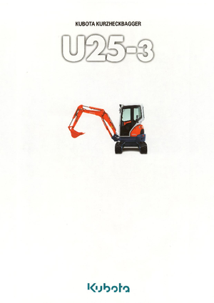 Miniescavatori Kubota U25-3α GL