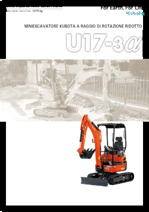 Miniescavatori Kubota U17-3a