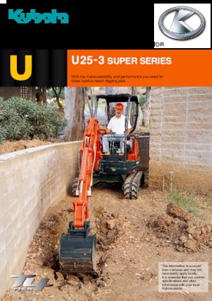 Miniescavatori Kubota U25-3S