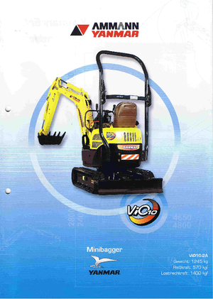 Miniescavatori Yanmar VIO 10-2 A