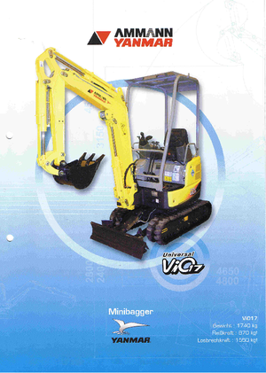 Miniescavatori Yanmar VIO 17 Univ