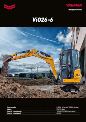 Miniescavatori Yanmar VIO 26-6 PR