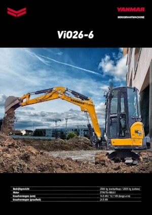 Miniescavatori Yanmar VIO 26-6 PR