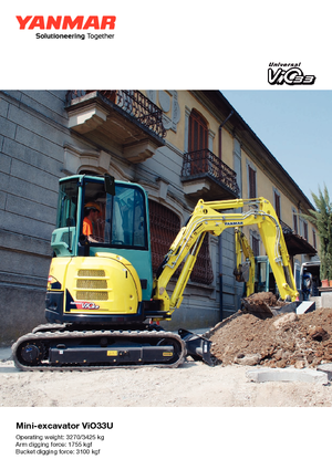Miniescavatori Yanmar VIO 33 U