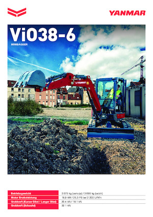 Miniescavatori Yanmar ViO38-6 
