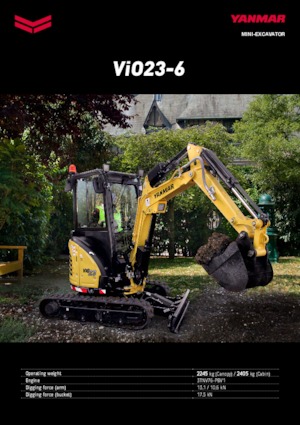 Miniescavatori Yanmar ViO23-6