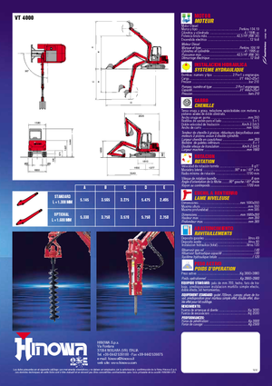 Miniescavatori Hinowa VT 4000