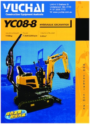 Miniescavatori Yuchai YC08-8