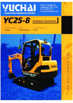 Miniescavatori Yuchai YC25-8