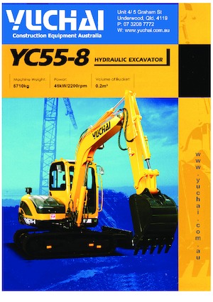 Miniescavatori Yuchai YC55-8