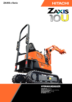 Miniescavatori Hitachi ZX10U-2