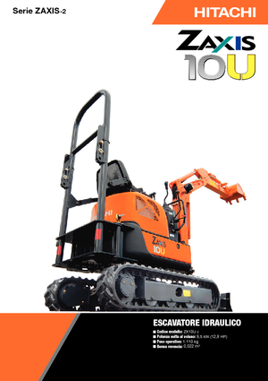 Miniescavatori Hitachi ZX10U-2