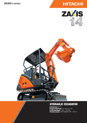 Miniescavatori Hitachi ZX 14-3