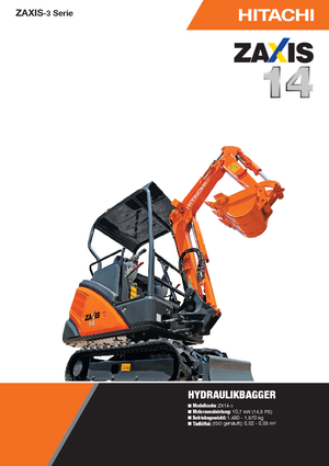 Miniescavatori Hitachi ZX 14-3