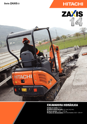 Miniescavatori Hitachi ZX 14-3