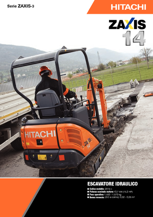 Miniescavatori Hitachi ZX 14-3