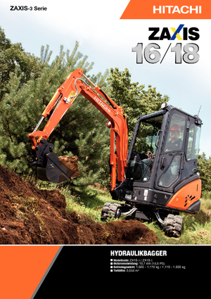 Miniescavatori Hitachi ZX 18-3