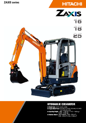 Miniescavatori Hitachi ZX 16