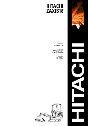 Miniescavatori Hitachi ZX 18