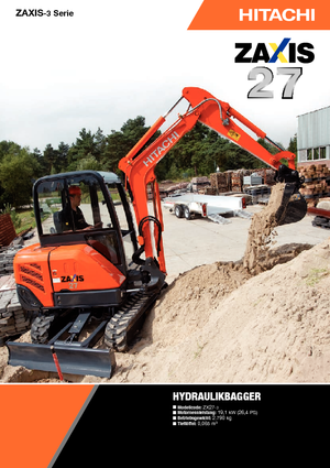 Miniescavatori Hitachi ZX 27-3