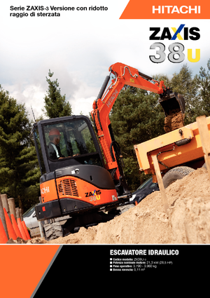 Miniescavatori Hitachi ZX 38 U 3