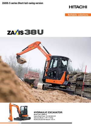Miniescavatori Hitachi ZX38U-5A