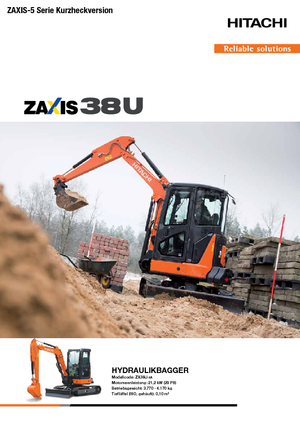 Miniescavatori Hitachi ZX38U-5A