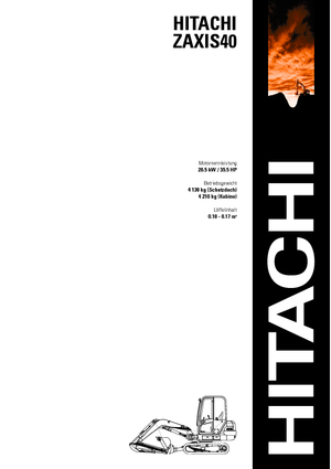 Miniescavatori Hitachi ZX 40