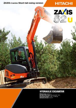 Miniescavatori Hitachi ZX 52 U 3