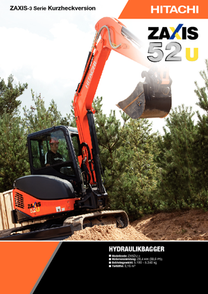 Miniescavatori Hitachi ZX 52 U 3