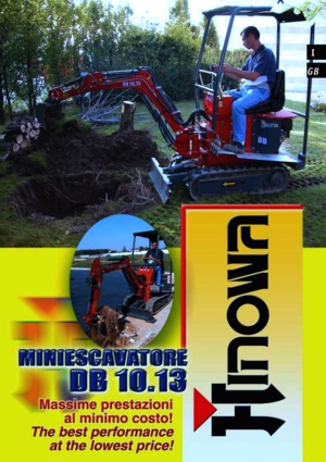 Miniescavatori Hinowa DB 10.13