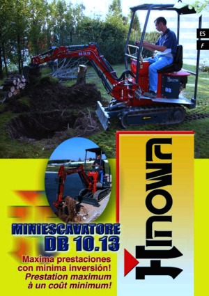 Miniescavatori Hinowa DB 10.13
