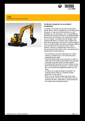 Escavatori cingolati Wacker Neuson EZ80