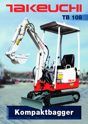 Miniescavatori Takeuchi TB 108 Hybrid