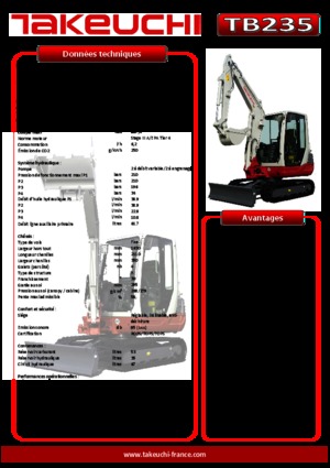 Miniescavatori Takeuchi TB 235