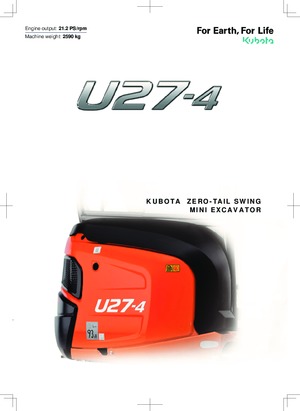 Miniescavatori Kubota U27-4 NGL
