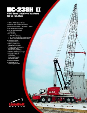 Gru semoventi - braccio a traliccio Link-Belt HC-238H II