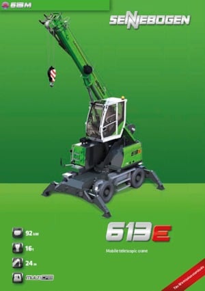 Gru semoventi - braccio telescopico Sennebogen 613 M