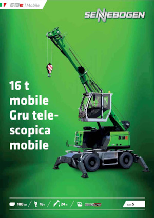 Gru semoventi - braccio telescopico Sennebogen 613E