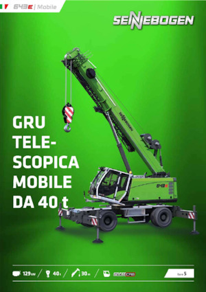 Gru semoventi - braccio telescopico Sennebogen 643E