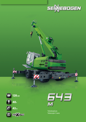 Gru semoventi - braccio telescopico Sennebogen 643 M
