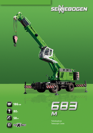 Gru semoventi - braccio telescopico Sennebogen 683 M