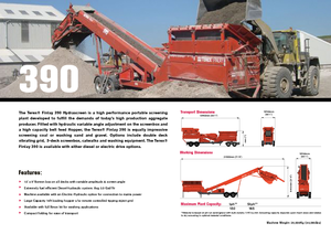 Impianti mobili di setacciatura Terex-Finlay 390 Hydrascreen