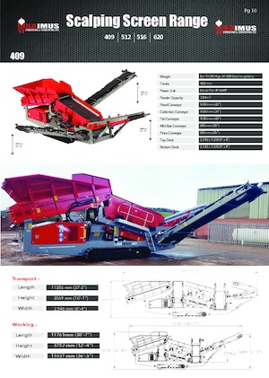 Impianti mobili di setacciatura Maximus 409