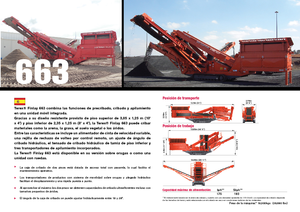 Impianti mobili di setacciatura Terex-Finlay 663 Supertrak