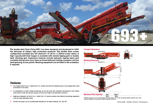 Impianti mobili di setacciatura Terex-Finlay 693 Supertrak