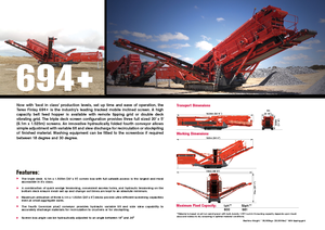 Impianti mobili di setacciatura Terex-Finlay 694 Supertrak